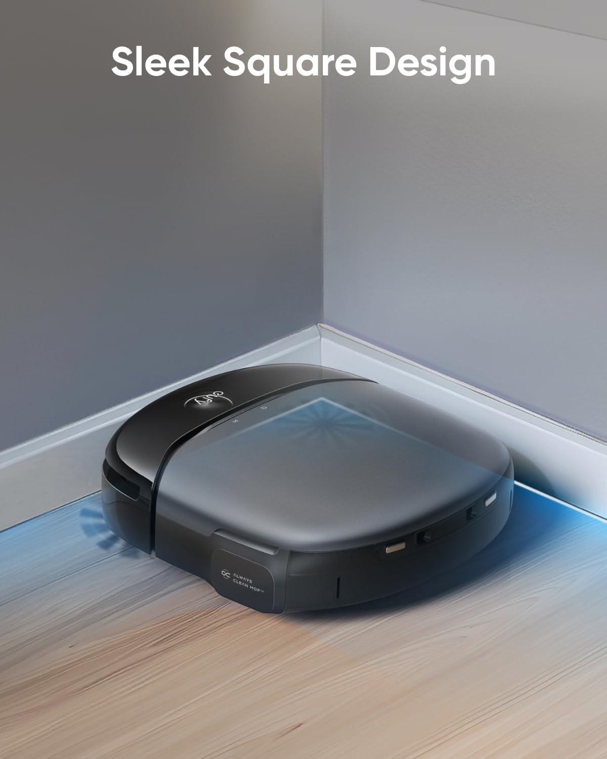 eufy S1 with All-in-One Station, HydroJet System with Roller Mop, Robot Vacuum and Mop Combo, Incredible Suction, Obstacle Avoidance + Official Hard Floor Cleaner, Safe and Gentle for Hand, Automatica