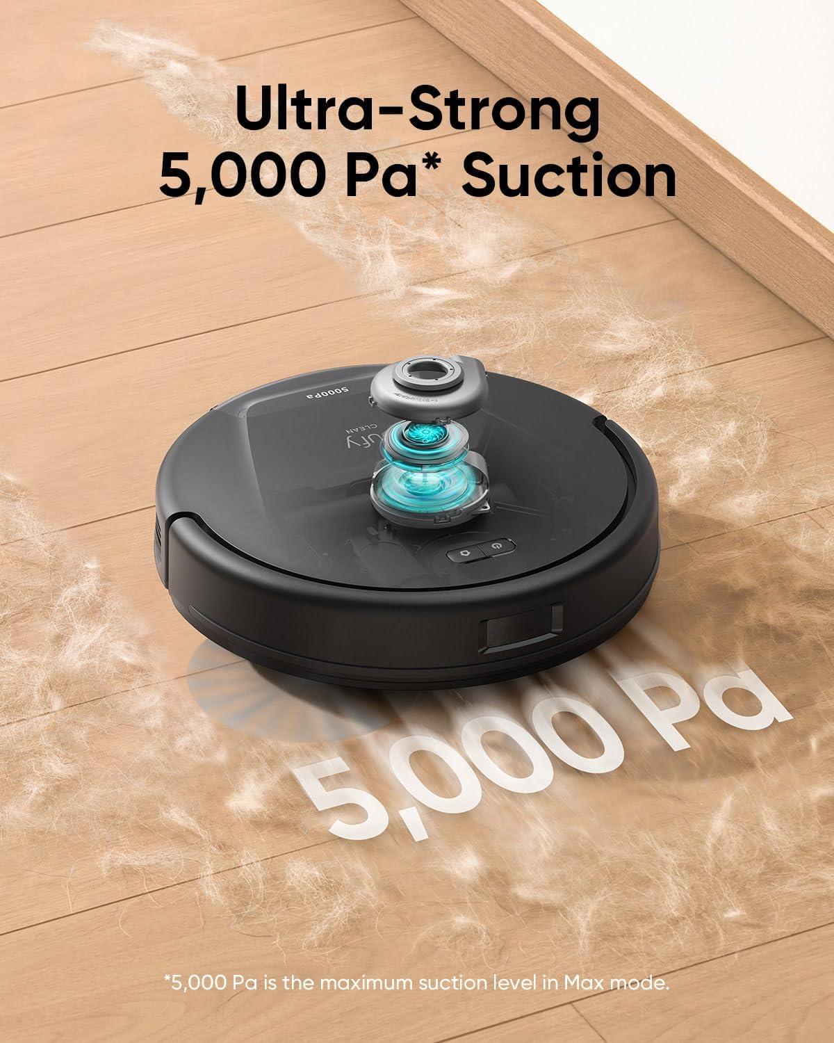 eufy L60 Robot Vacuum with Self Empty Station, Hair Detangling Technology, Up to 60 Days Hands Free Cleaning, 5,000 Pa Suction +Replacement Accessories Kit