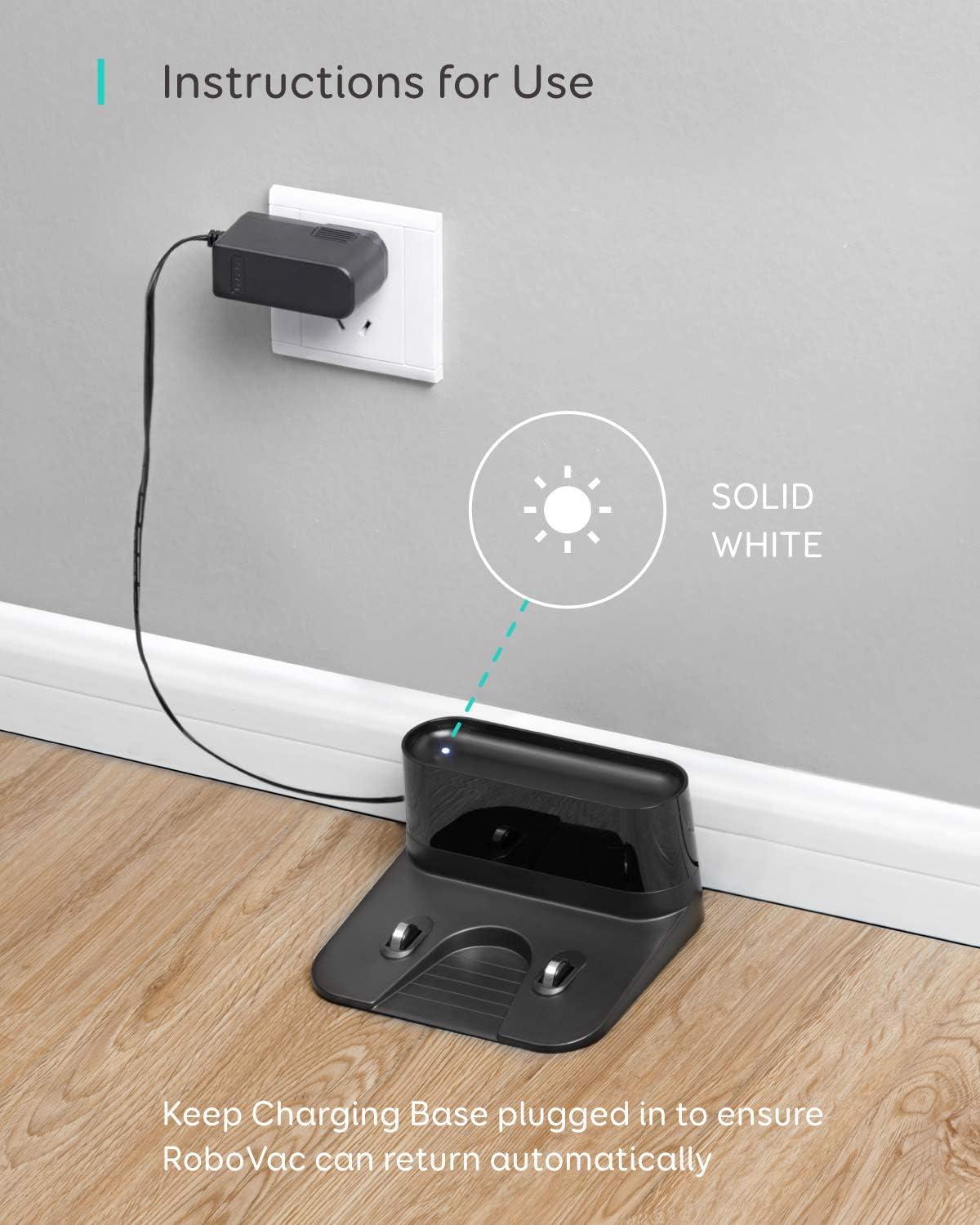 eufy Charging Base, Compatible with eufy 11S,11S MAX,12,15C,15C MAX,25C Max, G10 Hybrid,G30,G30 Edge, G30 Hybrid, G30 Verge, G15, G20, G20 Hybrid, G35, G35+, G40 Series