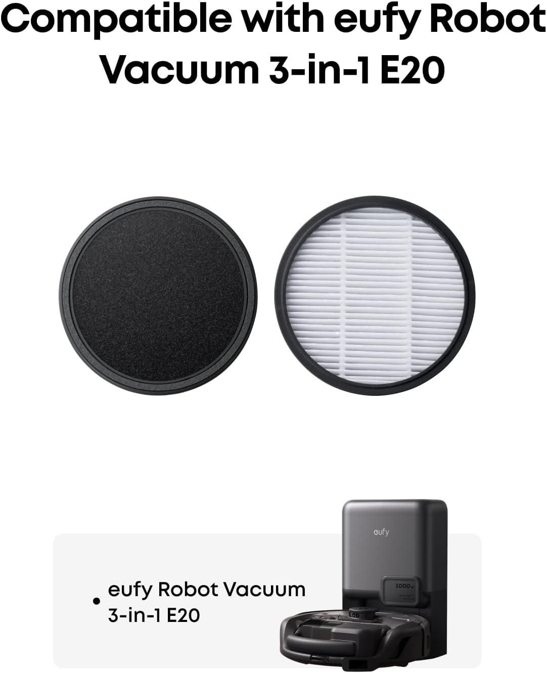 eufy Official High-Performance Filter, Durable Design, Compatible with eufy 3-in-1 E20