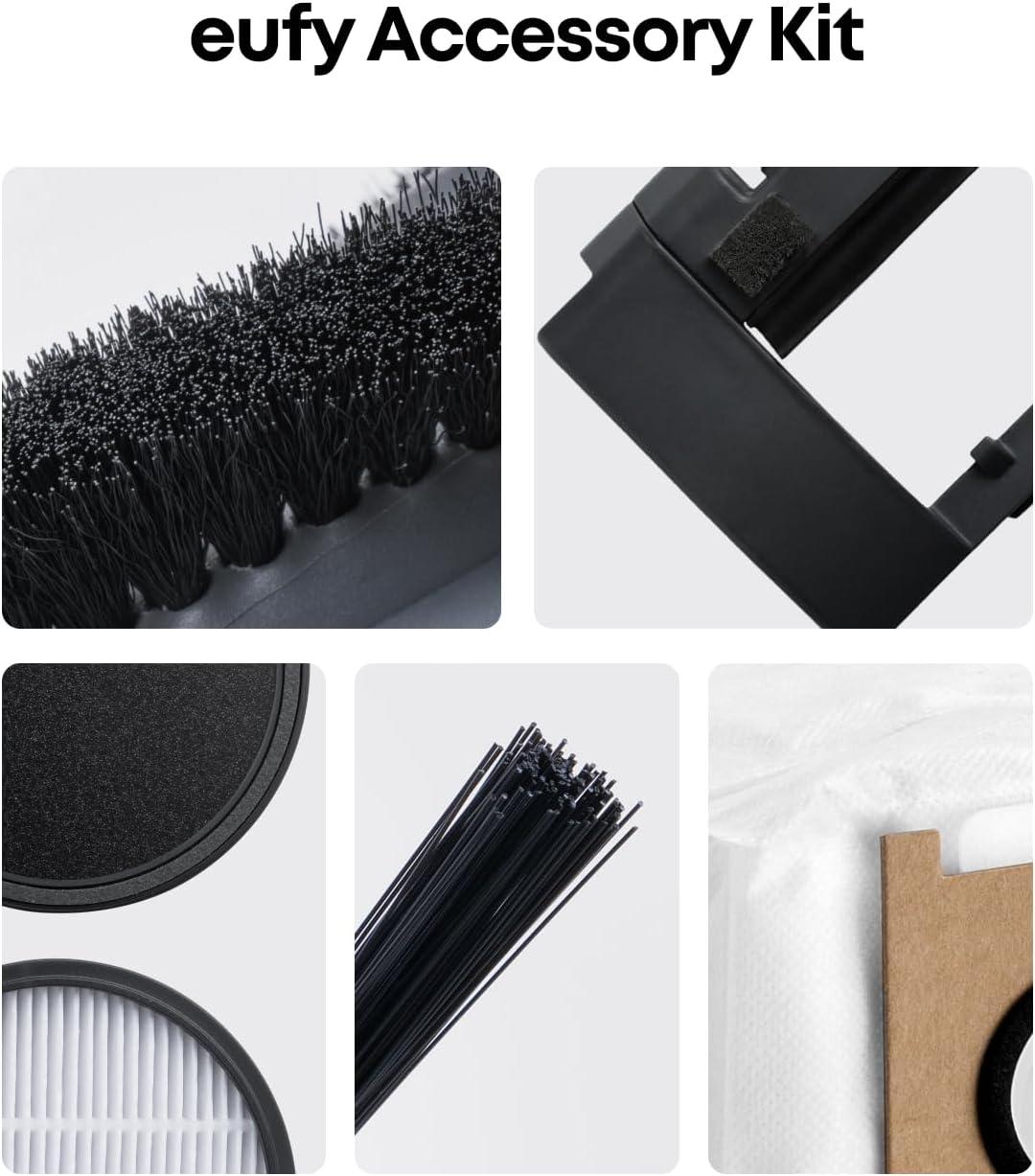 eufy Official Accessories Kit (6-Month Supply): Includes Rolling Brush & Guard, 2x High-Performance Filters, 2x Side Brushes, 3x Dust Bags – Compatible with eufy 3-in-1 E20