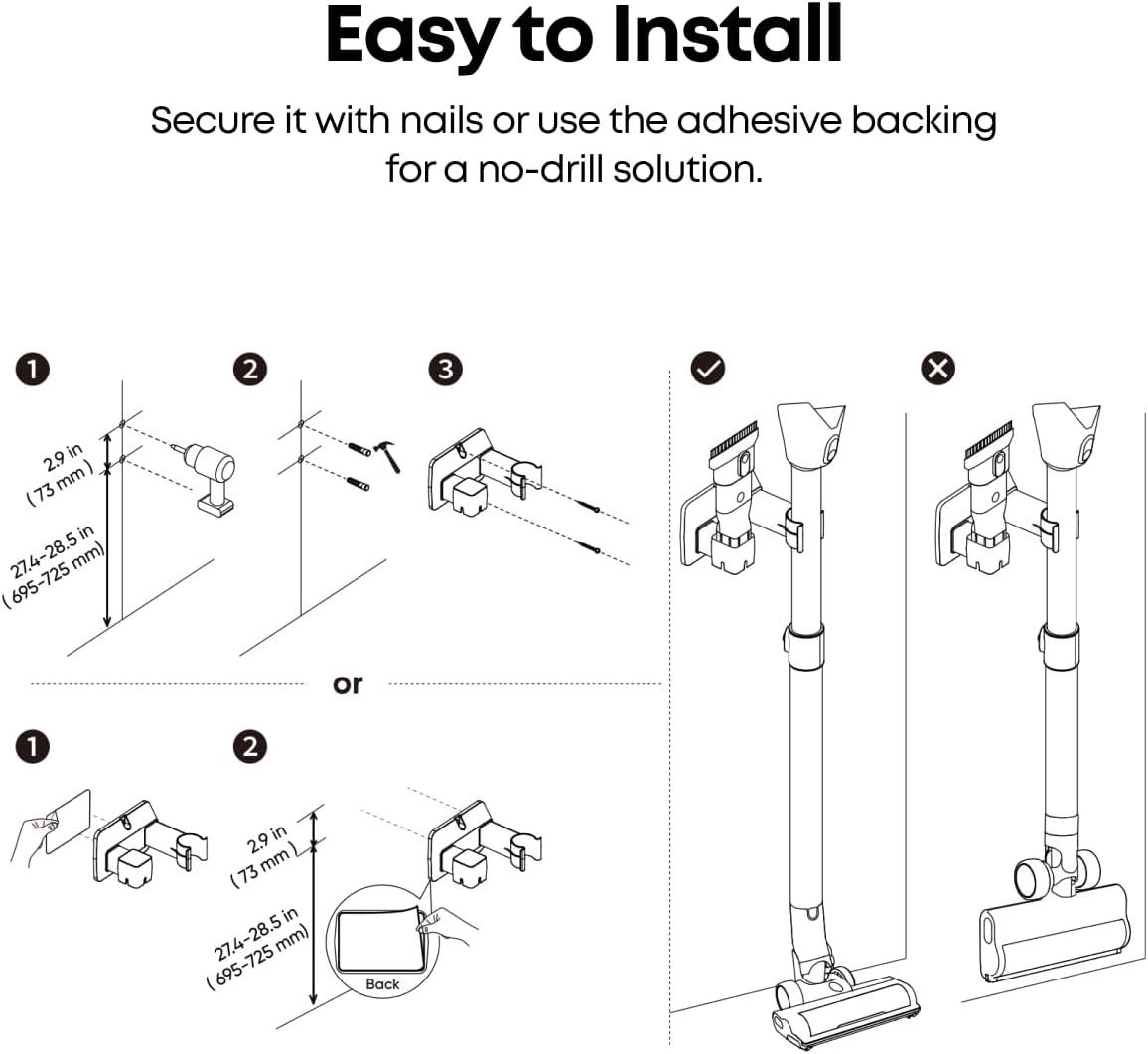 eufy Official Wall-Mounted Bracket, Sturdy and Durable, Compatible 3-in-1 E20
