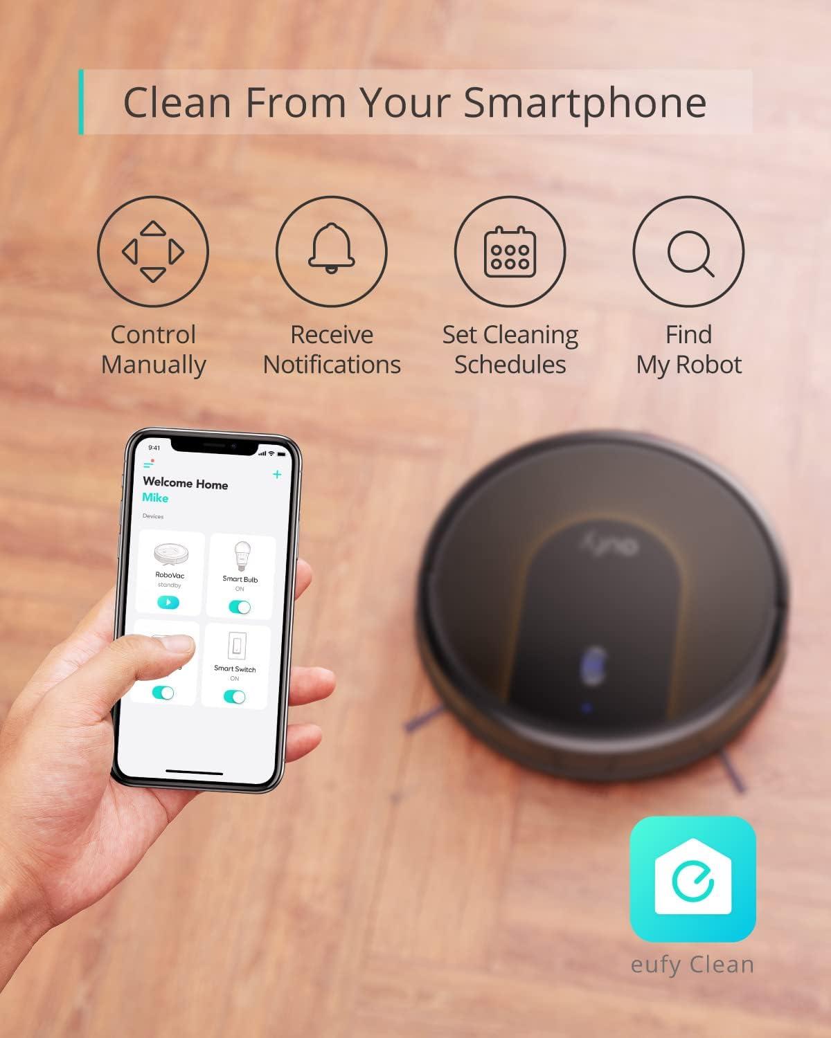 eufy L60 Robot Vacuum with Self Empty Station, Hair Detangling Technology, Up to 60 Days Hands Free Cleaning, 5,000 Pa Suction, Remove Hair, Dust(04-30C Slim)