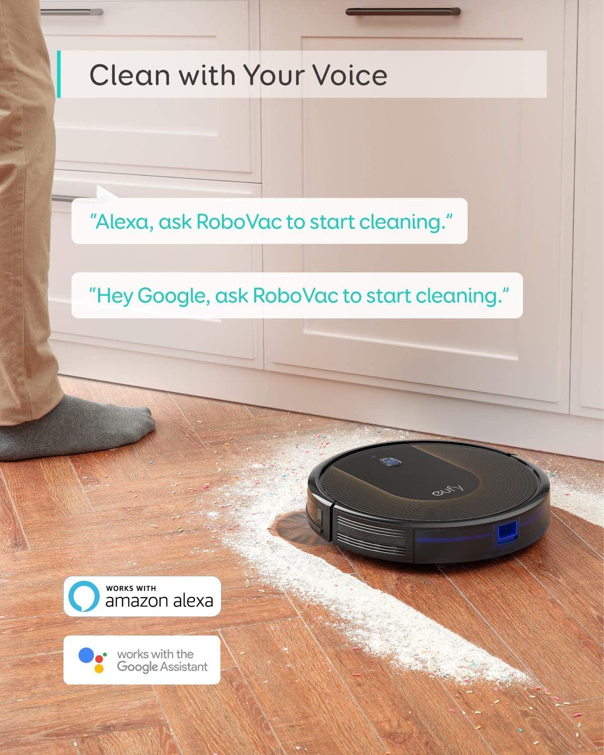 eufy L60 Robot Vacuum with Self Empty Station, Hair Detangling Technology, Up to 60 Days Hands Free Cleaning, 5,000 Pa Suction, Remove Hair, Dust(04-30C Slim)