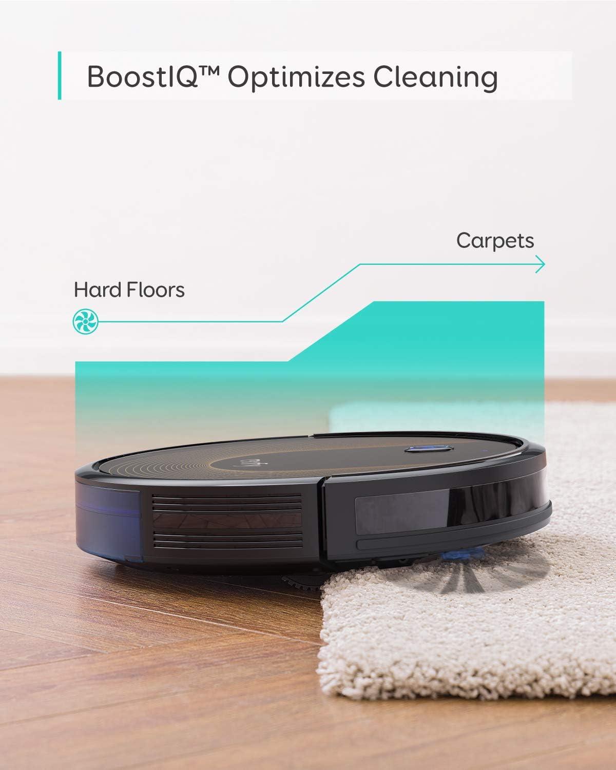 eufy L60 Robot Vacuum with Self Empty Station, Hair Detangling Technology, Up to 60 Days Hands Free Cleaning, 5,000 Pa Suction, Remove Hair, Dust(04-30C Slim)