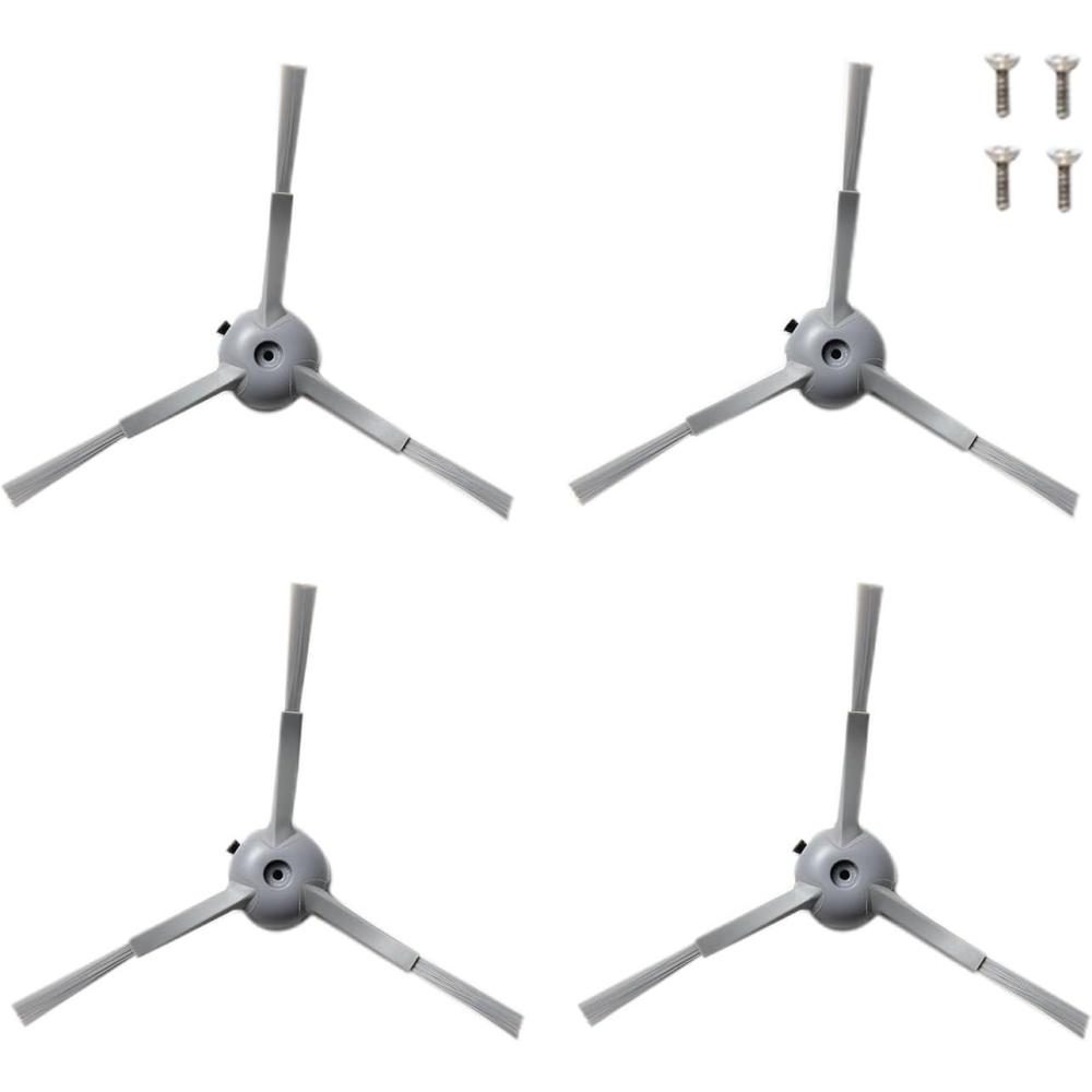 eufy Official 4-Pack Replacement Side Brushes and Screw Omni C20, L60/L50 Series (T2280/T2265/T2275/T2267/T2277/T2268/T2278)