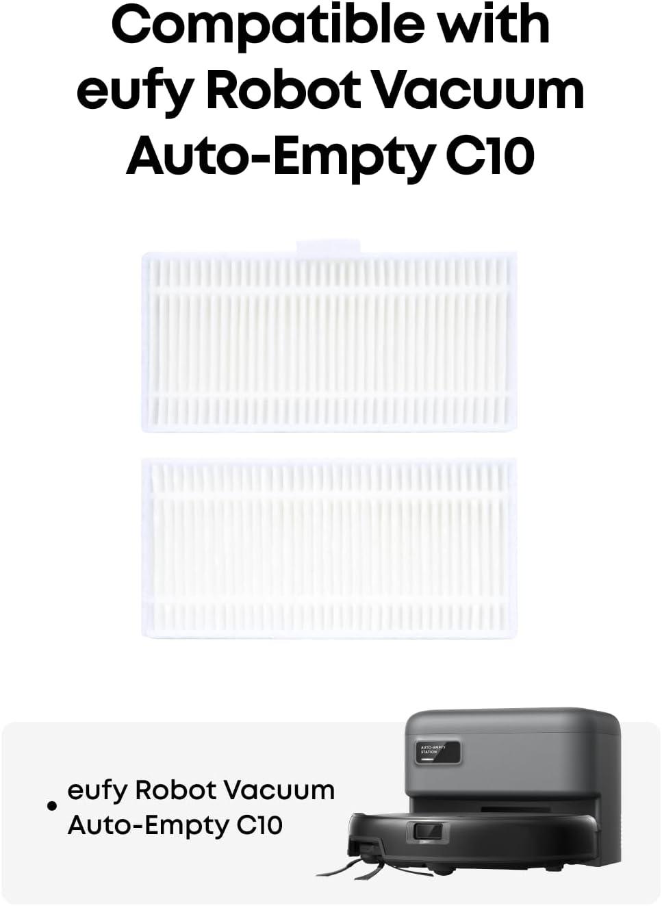 eufy Replacement Washable Filter for eufy C10, 2-Pack Included