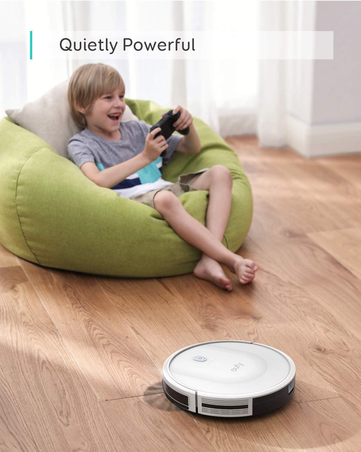 eufy C10 Robot Vacuum Self Emptying, 8 Weeks Hands Free, Advanced Smart Mapping with LiDAR Navigation, 2.85-Inch Slim Design, Powerful Suction, Edge Expansion Brush for Pet Hair, Carpet Detection(11S Max)