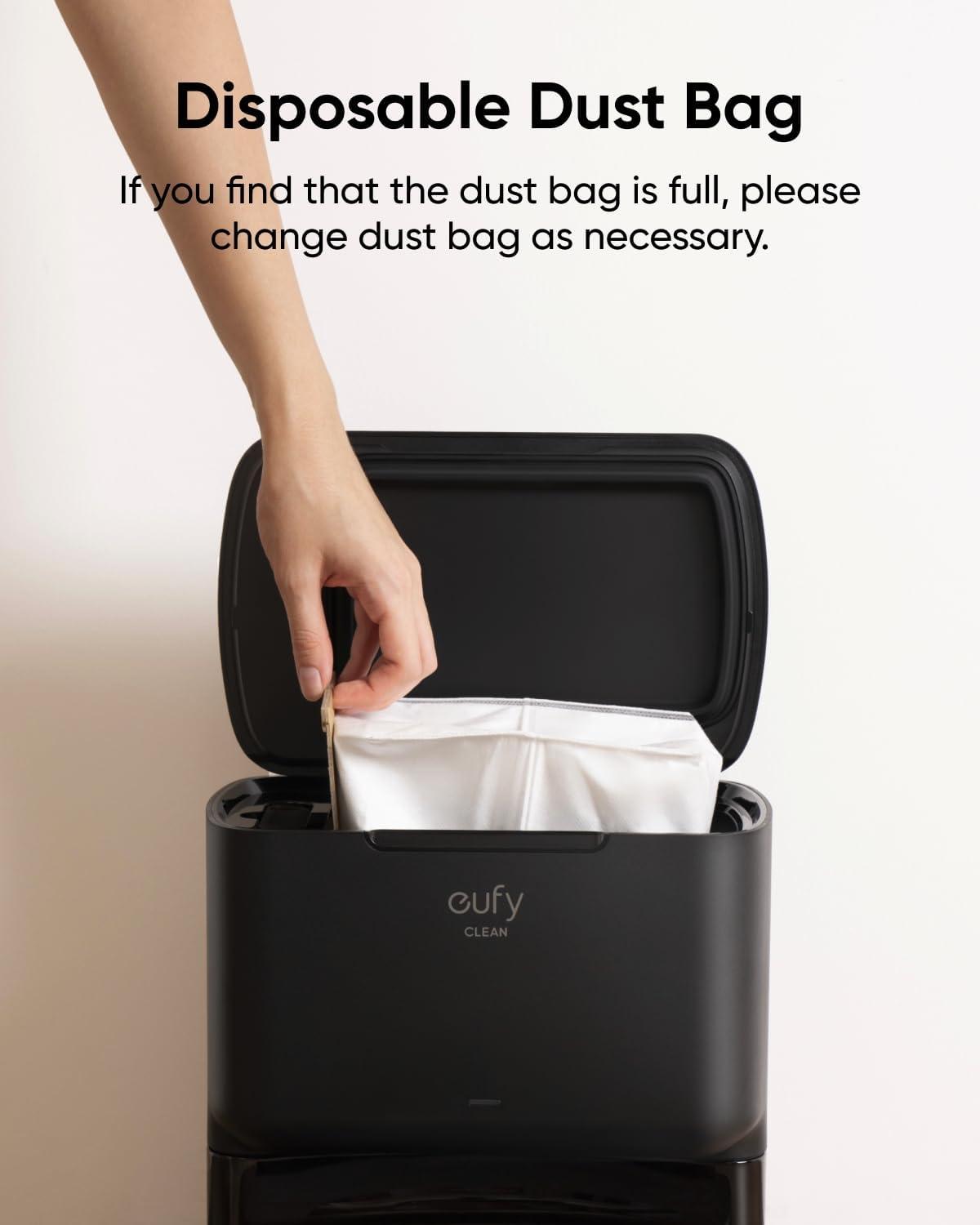 eufy Official Replacement Dust Bags for eufy L60/L50 Series with Self-Empty Station(Pack of 6)
