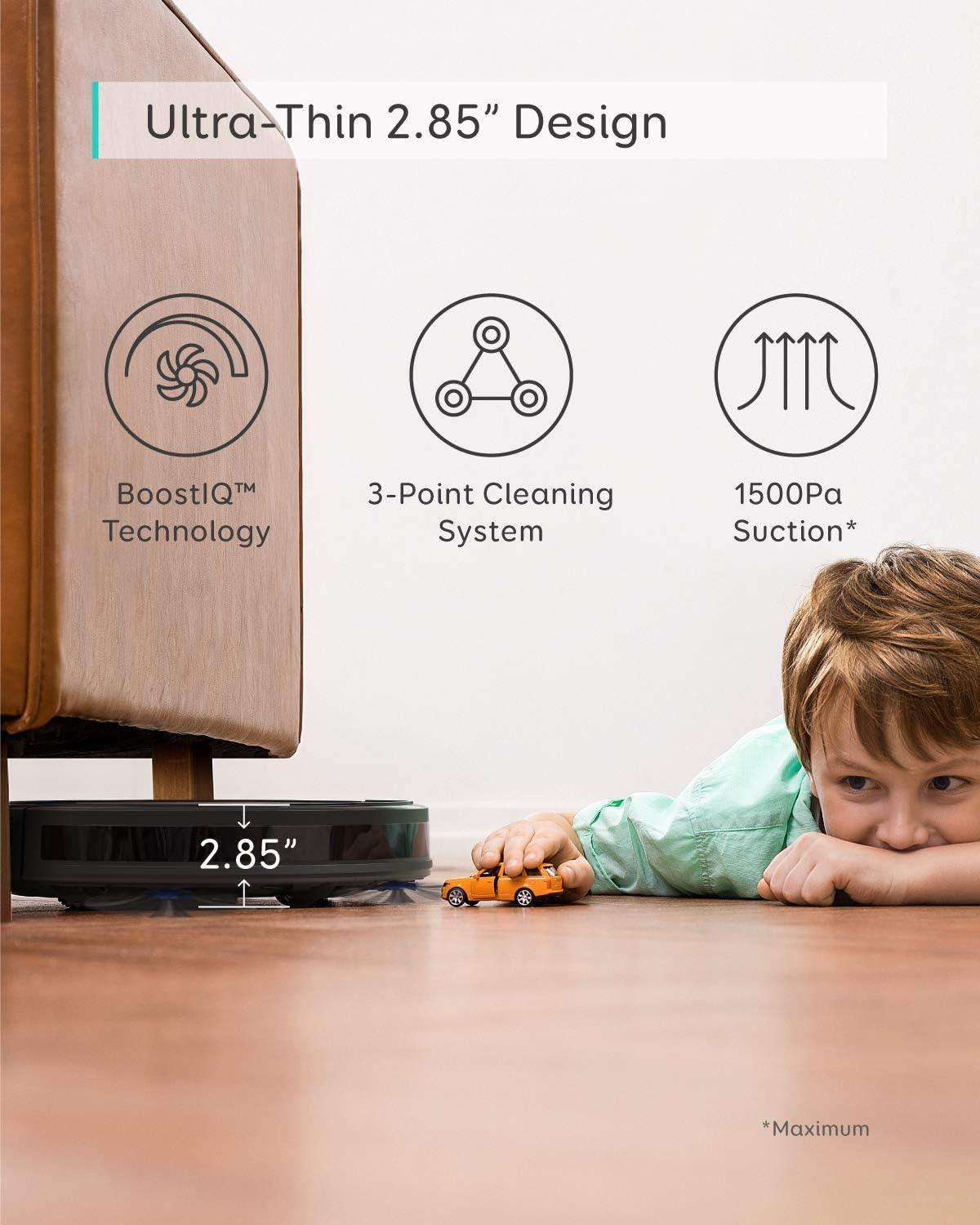 eufy X10 Pro Omni Robot Vacuum and Mop Combo, 8,000 Pa, Dual Mops with 12 mm Auto-Lift and Carpet Detection, AI Obstacle Avoidance, Auto Mop Washing&Drying, Self-Emptying, White(12)