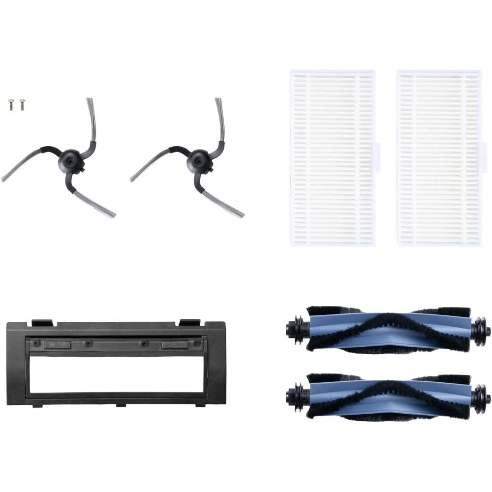 eufy RoboVac Replacement Accessories Kit (2 Side Brushes + 2 Filter Sets + Rolling Brush + Brush Guard) Compatible Self-Empty C10.