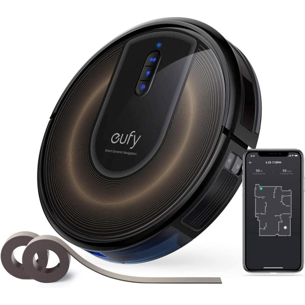 eufy Robot Vacuum Omni S1 Pro, HydroJet System with Roller Mop, Robot Vacuum and Mop Combos, Eco-Clean Ozone, Incrediable Suction, Obstacle Avoidance, Auto Mop Washing & Drying, Self-Emptying(RoboVac G30)