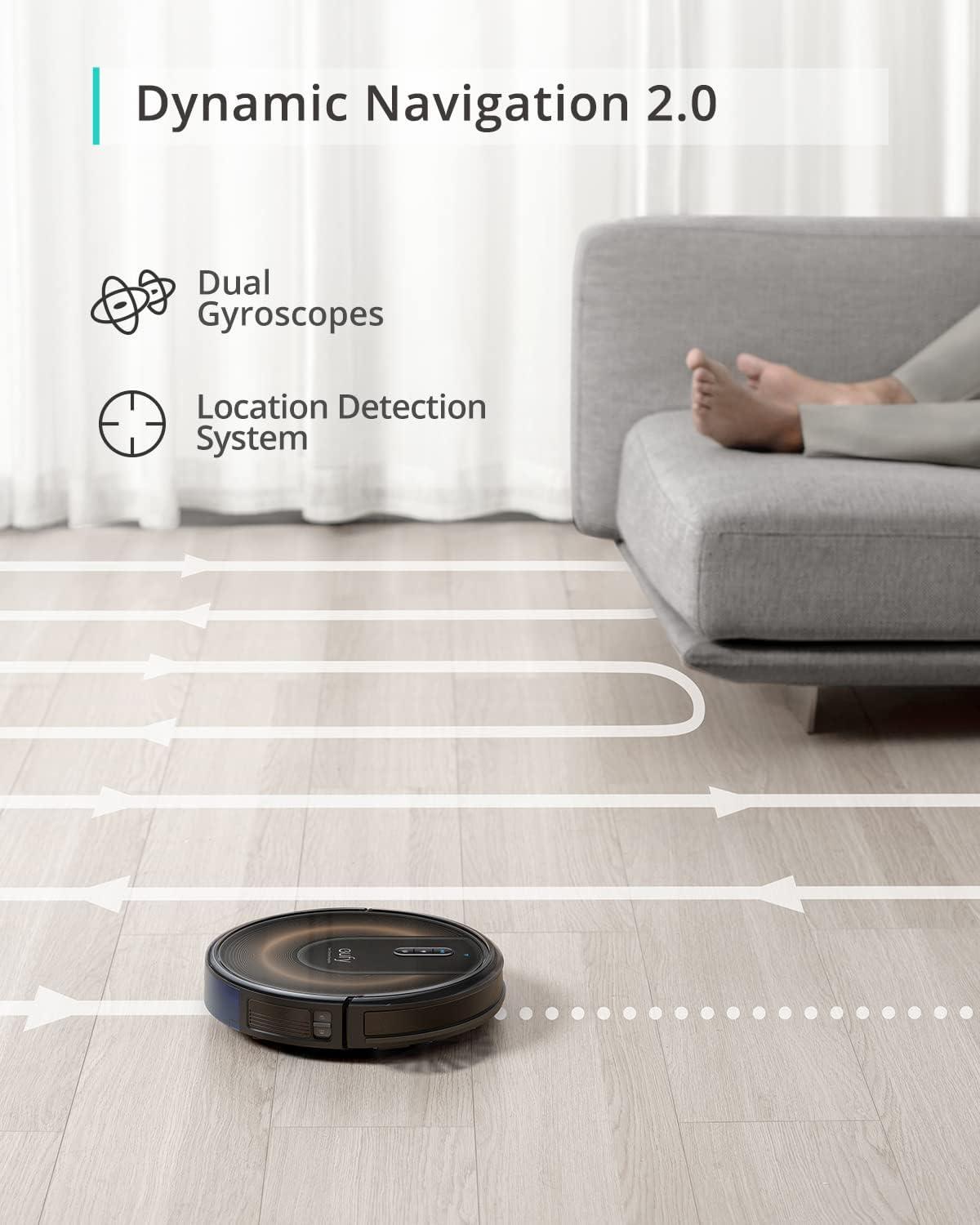 eufy Robot Vacuum Omni S1 Pro, HydroJet System with Roller Mop, Robot Vacuum and Mop Combos, Eco-Clean Ozone, Incrediable Suction, Obstacle Avoidance, Auto Mop Washing & Drying, Self-Emptying(RoboVac G30)