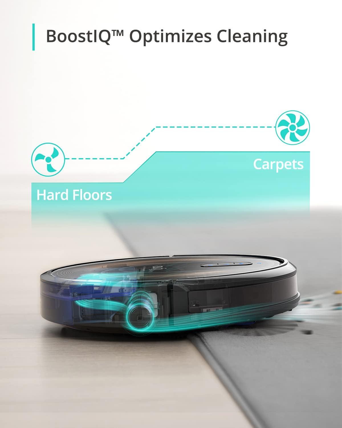 eufy Robot Vacuum Omni S1 Pro, HydroJet System with Roller Mop, Robot Vacuum and Mop Combos, Eco-Clean Ozone, Incrediable Suction, Obstacle Avoidance, Auto Mop Washing & Drying, Self-Emptying(RoboVac G30)