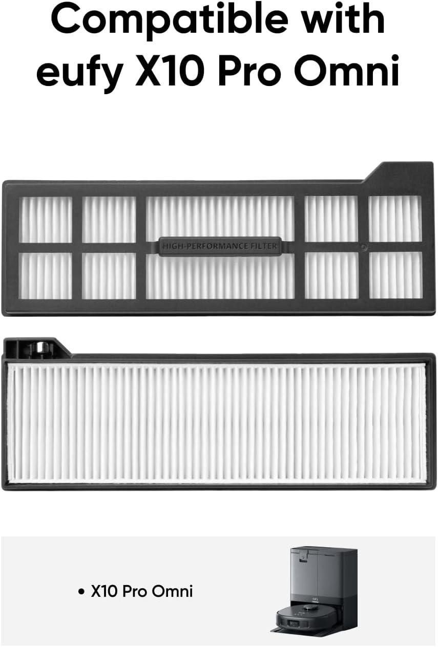 eufy Accessory-2 Replacement Washable Filter, Compatible with X10 Pro Omni