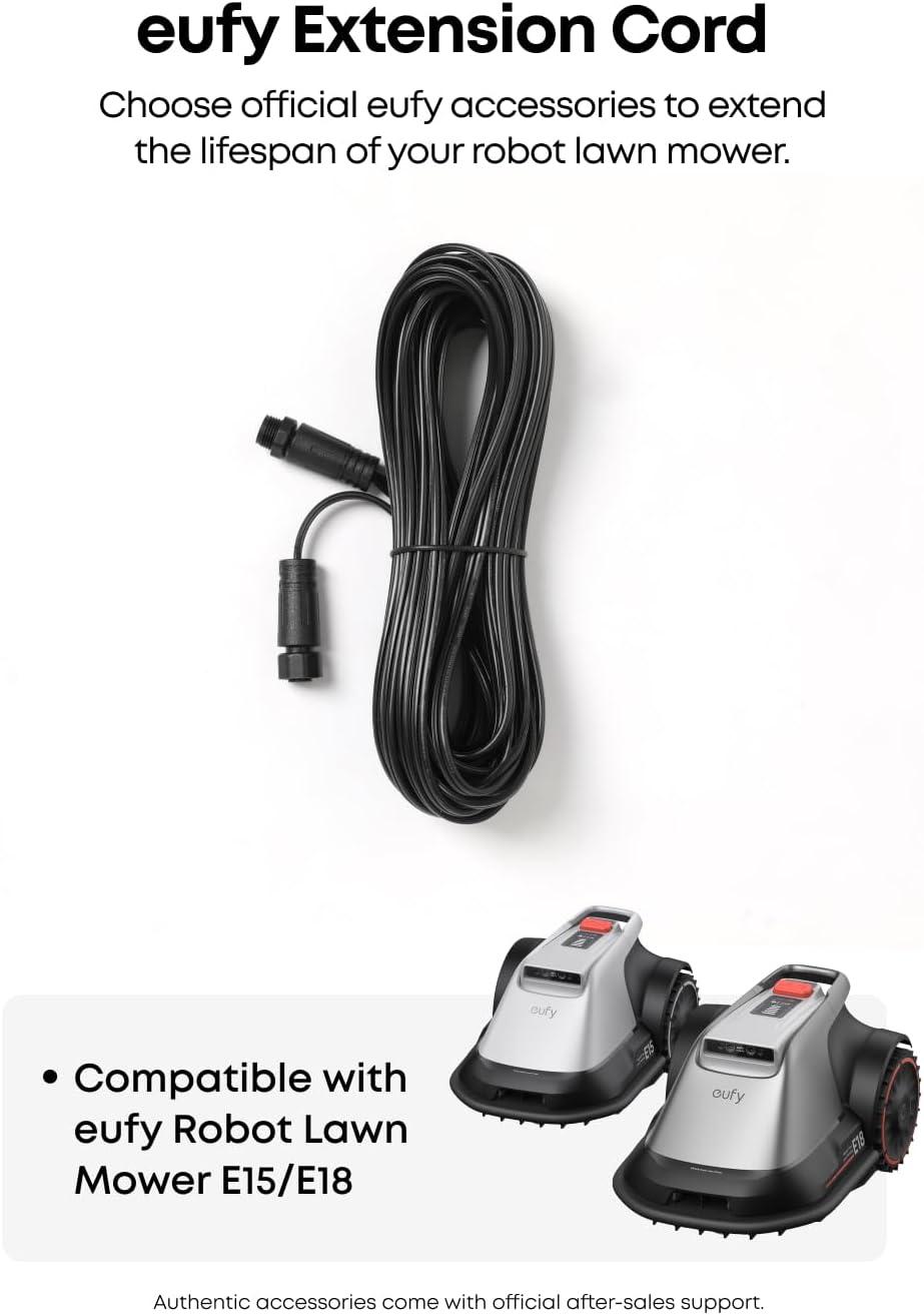 eufy Official Accessories: Power Extension Cord *1, Compatible with eufy Robotic Lawn Mower E15/E18