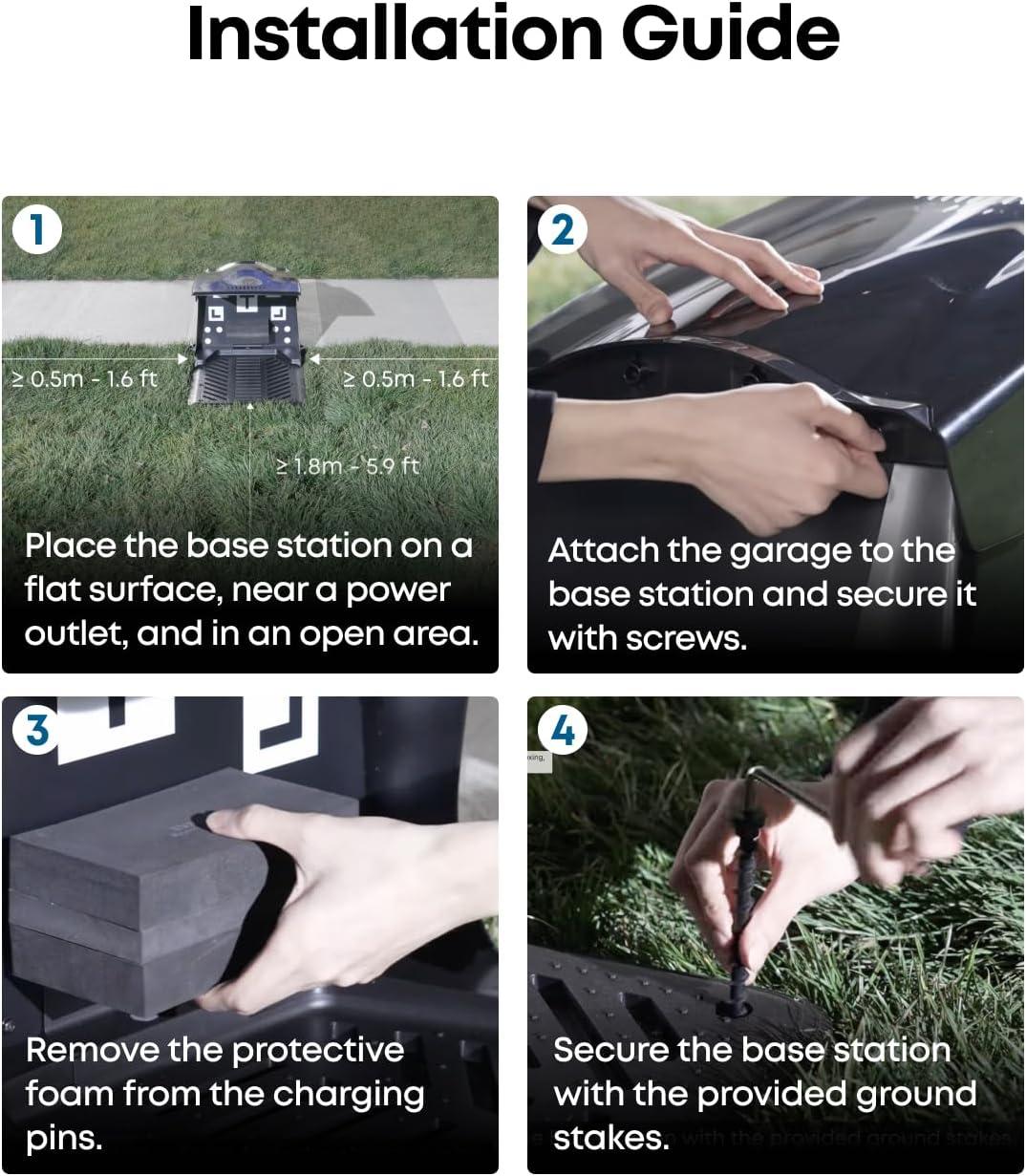 eufy Base Station Compatible with Robot Lawn Mower E15/E18