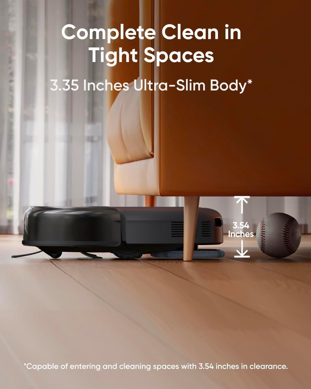 eufy Robot Vacuum Omni C20, Robot Vacuum and Mop Combo, Self Emptying, Auto Mop Washing and Auto Drying for Hands-Free Cleaning, 7000 Pa Powerful Suction (Renewed Acceptable)(C20)