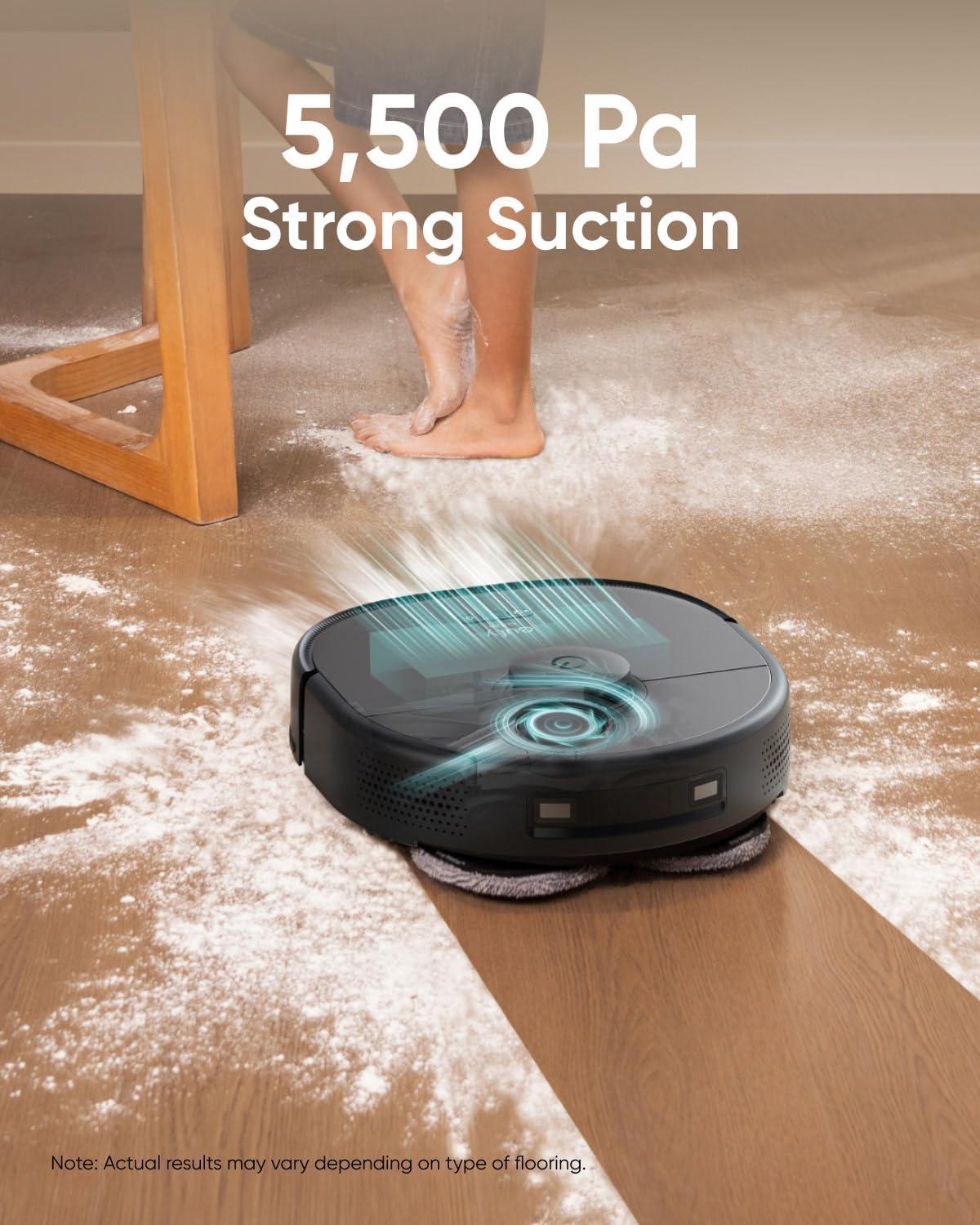 eufy RoboVac Hard Floor Cleaning Solution (2 Bottles), Dilution Ratio 1:200, 473 ml, Floor Cleaner, Eco-Friendly, Plant-Based,Compatible with Omni C20, X8 Pro, X10 Omni, G series, L Series(8 Fl Oz (Pack of 2))