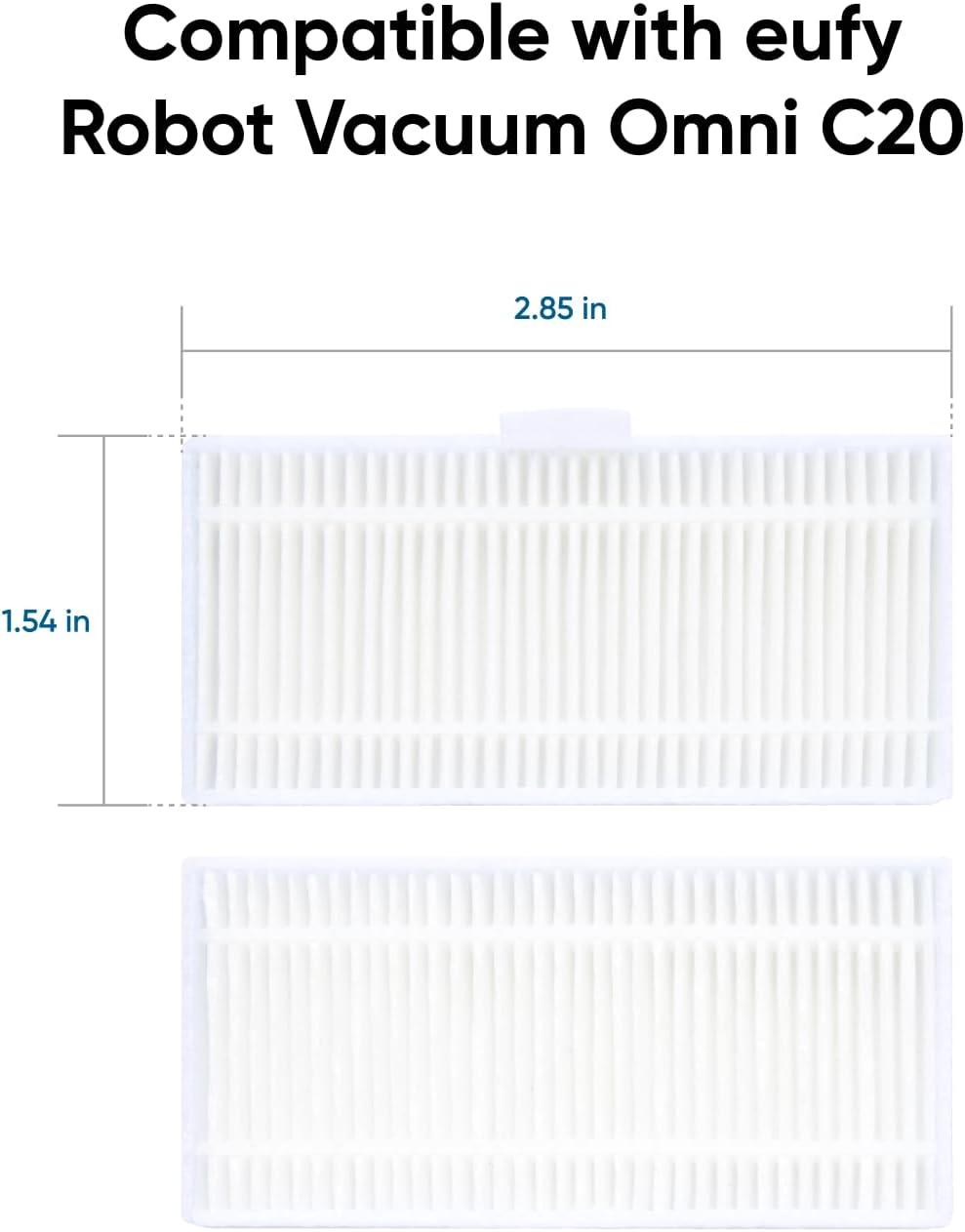 eufy Official Replacement Washable Filter for Omni C20, 2-Pack Included
