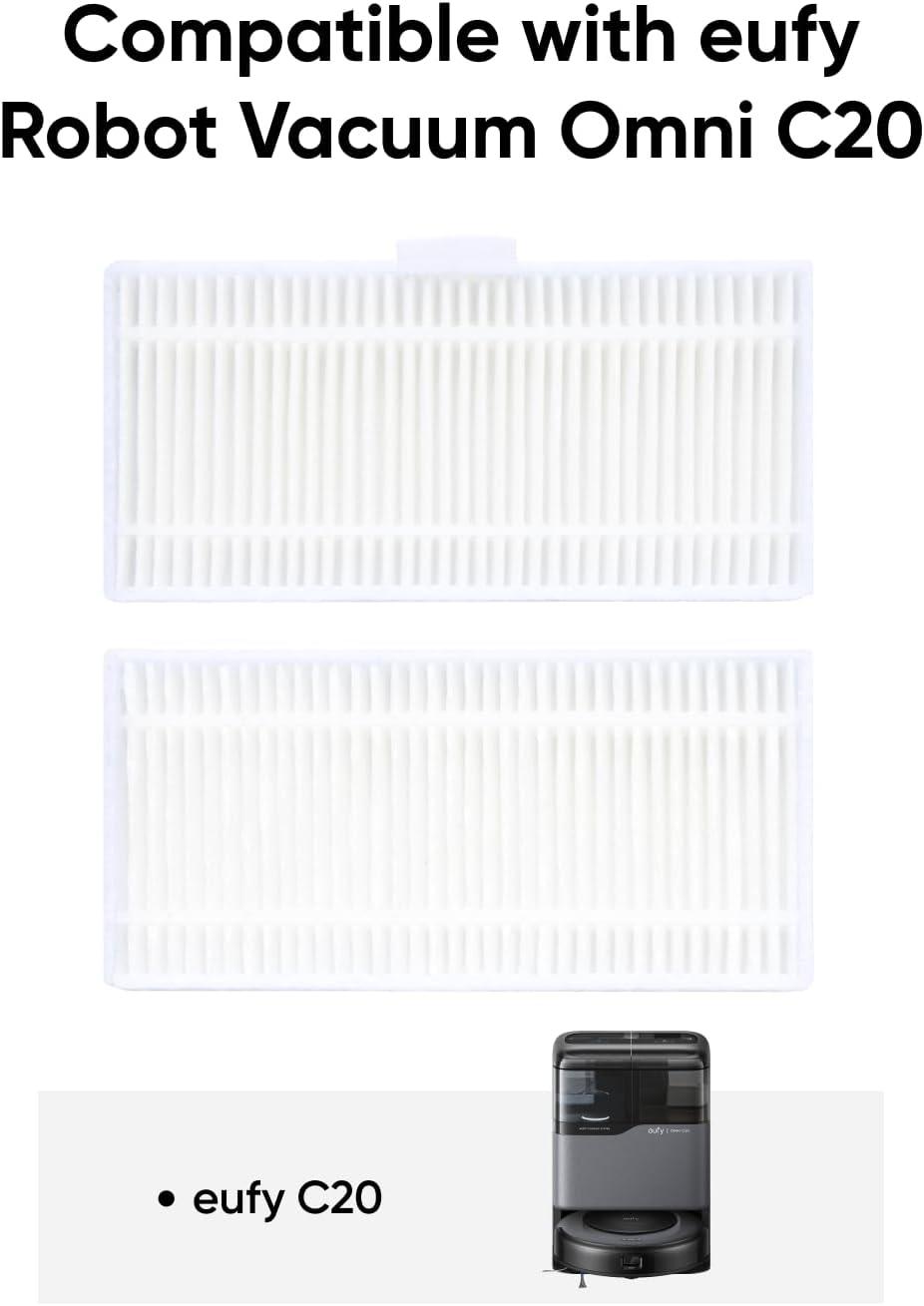 eufy Official Replacement Washable Filter for Omni C20, 2-Pack Included