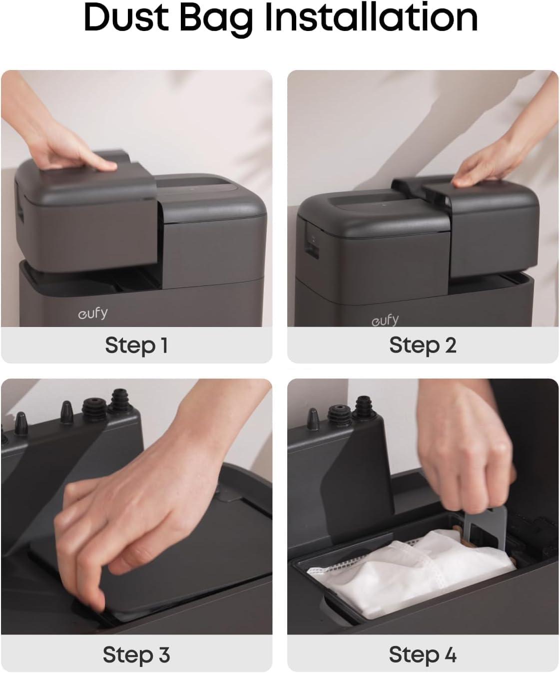 eufy Dust Bag, 3-Pack, 3L, Leak-Proof, Effective Filtration, Safe, Compatible with E25, E28, E20 and C28