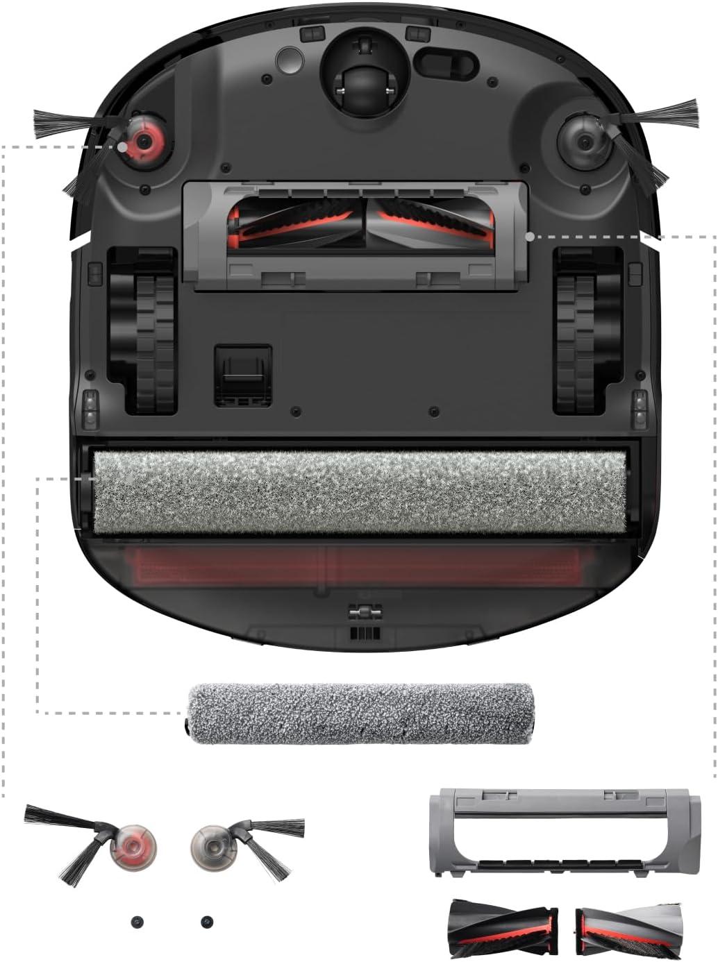 eufy Official Replacement Accessory Kit for Omni S2, 2 Pairs of Side Brushes, 2 Filter Sets, 1 Roller Brush, 1 Brush Guard, 1 Dust Bag, 1 Roller Mop, 1 Water Tank Filter