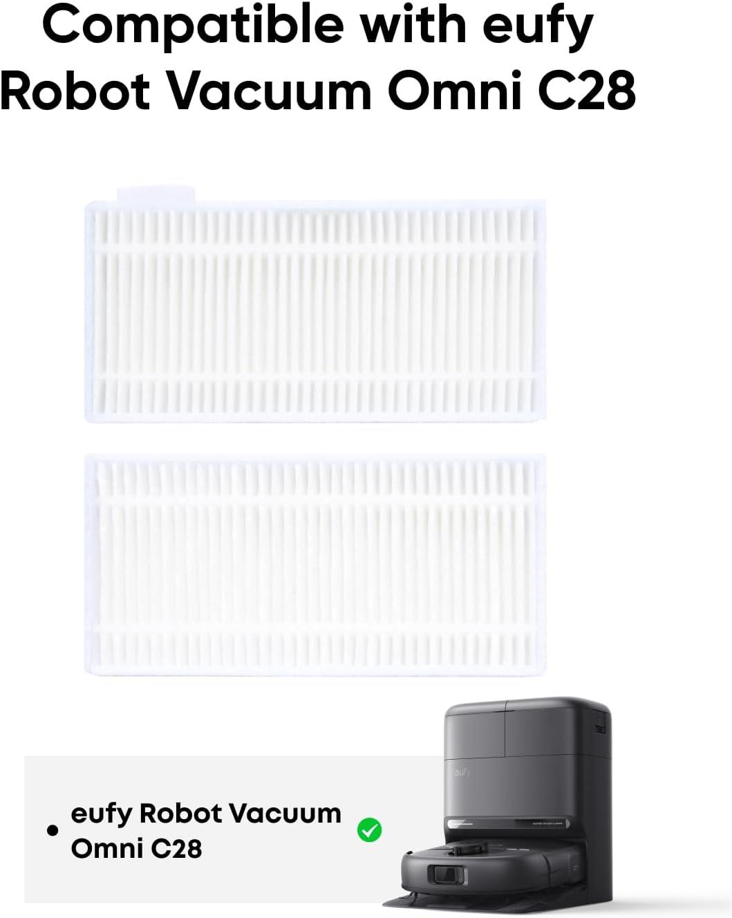 eufy Replacement Washable Filter for C28, 2-Pack Included