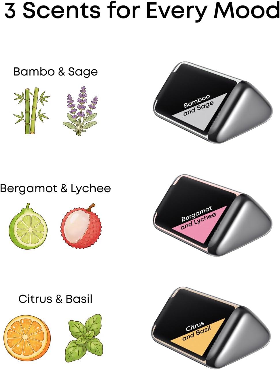 eufy Official Fragrance Refill Accessories for Omni S2, Three Different Scented Fragrances including Citrus & Basil, Bamboo & Sage, Bergamot & Lychee, Transform Cleaning into Aromatherapy