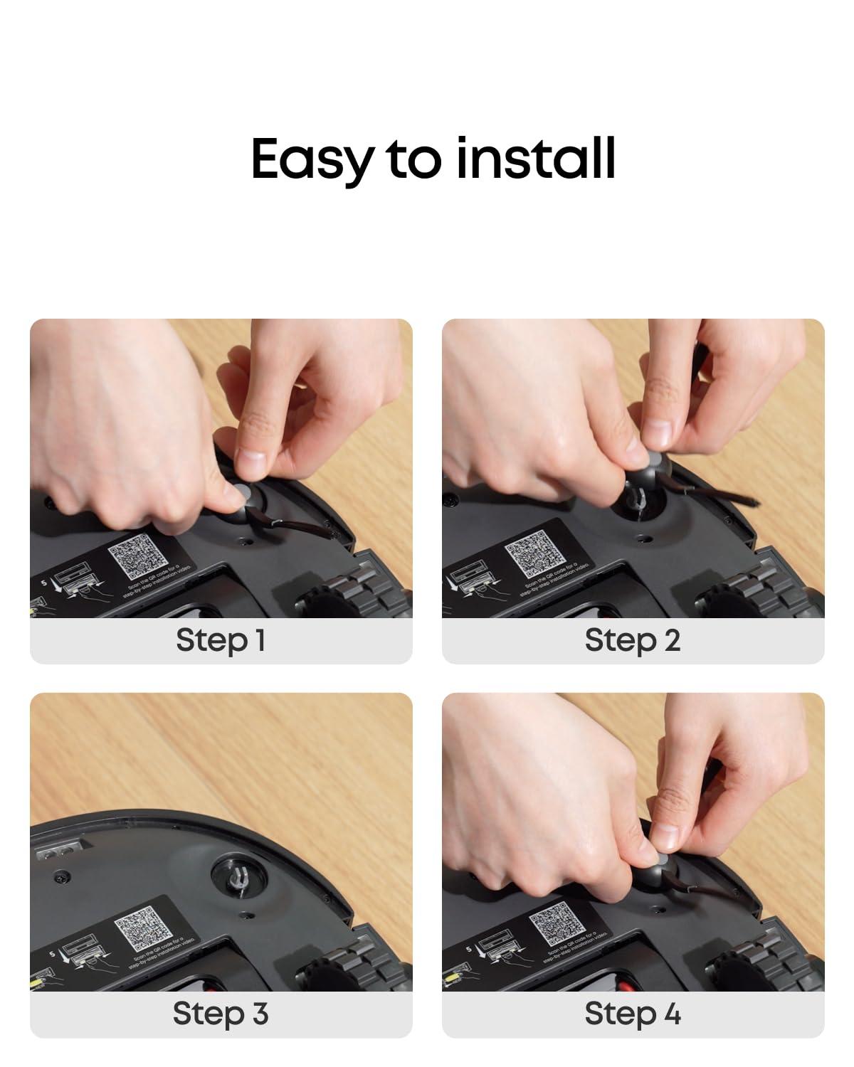 eufy Side Brush, 2 Pairs, Durable, Soft, Compatible with E28, E25, S1, S1 Pro and C28.(One Size (Pack of 2))