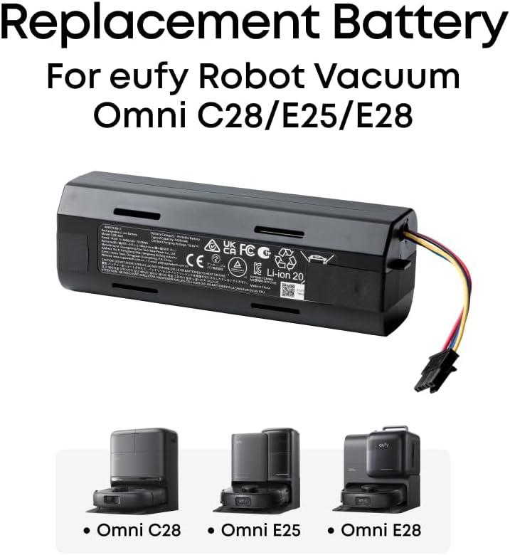 eufy Battery for RoboVac, Safe, Strong Protection, Durable, Compatible with E25&E28&C28