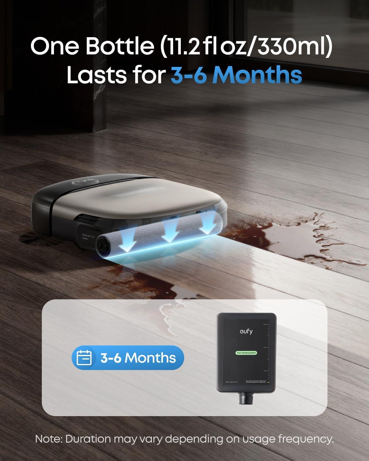 eufy Official Hard Floor Cleaner Accessories for Omni S2, Gentle Ingredients, Low-scent, Suitable for Various Surfaces