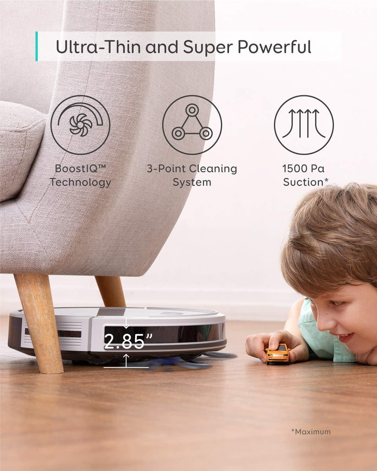 eufy S1 with All-in-One Station, HydroJet System with Roller Mop, Robot Vacuum and Mop Combo, Incredible Suction, Obstacle Avoidance, Multi-Level Mapping, Mop Auto-Retraction, Perfect for Pet Hair(eufy 30C)