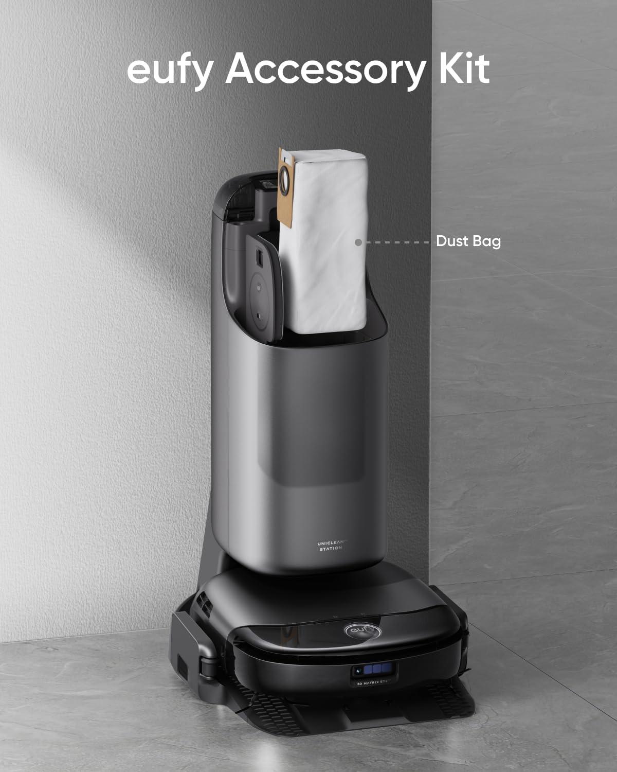 eufy Official Accessory Kit for Omni S1 Pro/S1, 2 Rolling Mops, 4 High-Performance Filters, Dirty Water Reservoir Filter, Rolling Brush & Brush Guard, 3 Dust Bags, and 2 Sets of Side Brushes